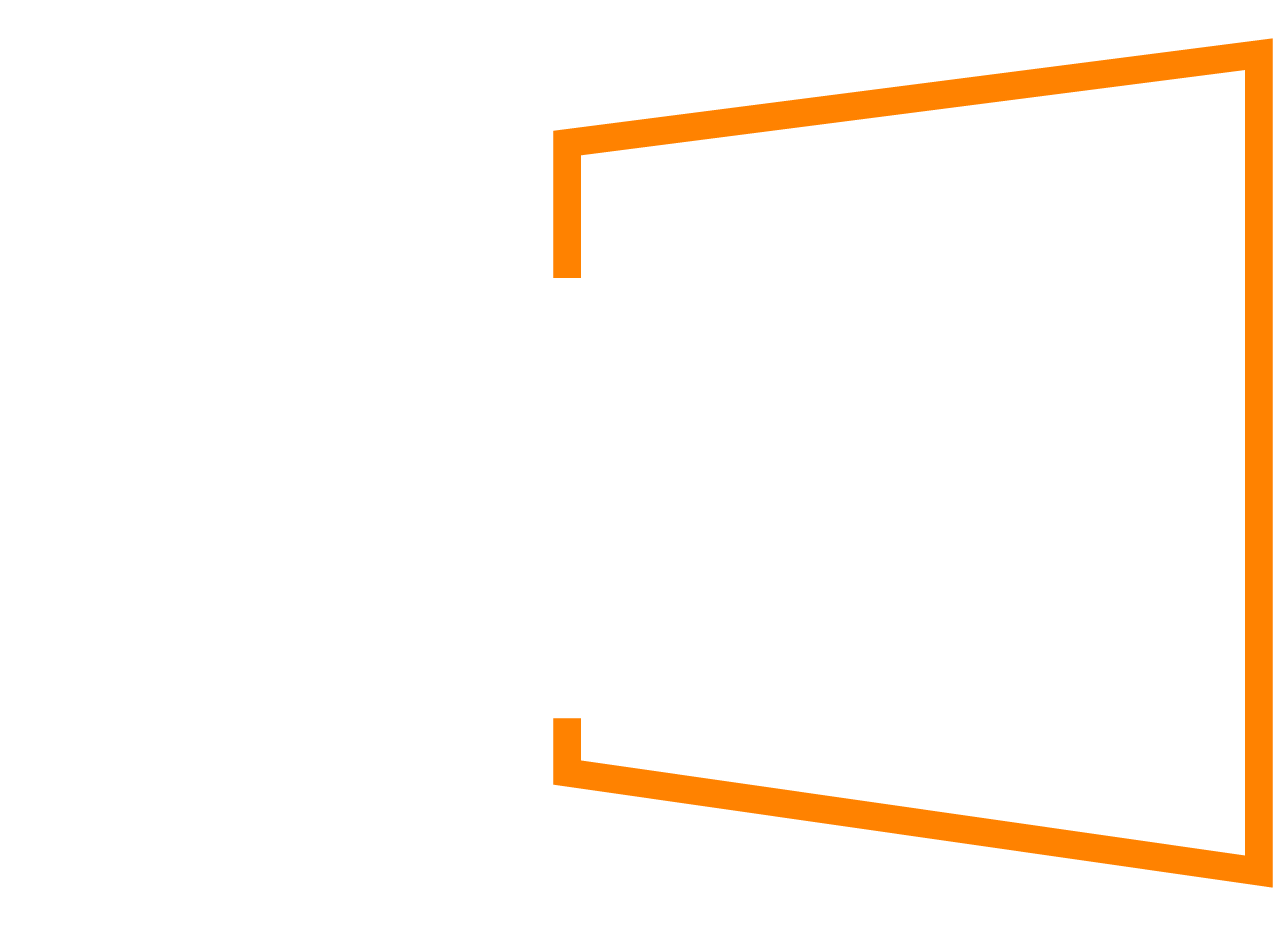 Amplio logo white orange